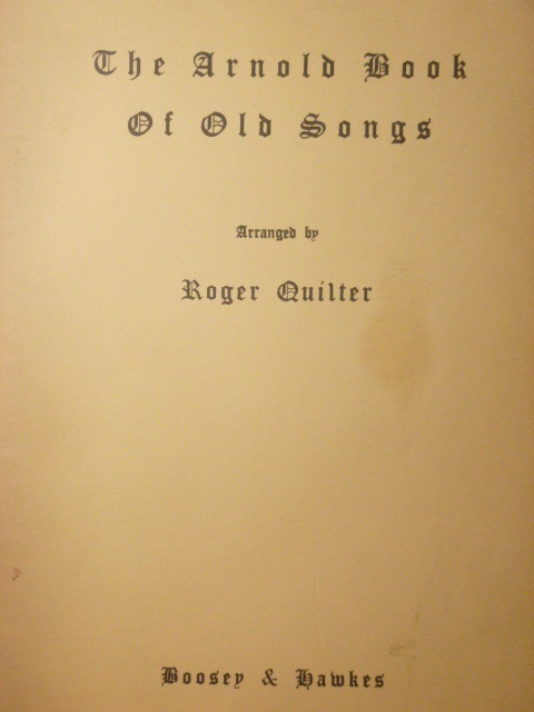 The Arnold Book of Old Songs