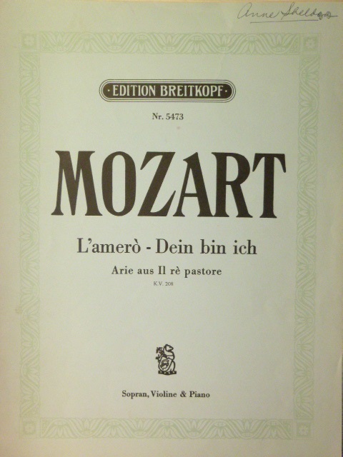 L'amero Dein bin ich (from 