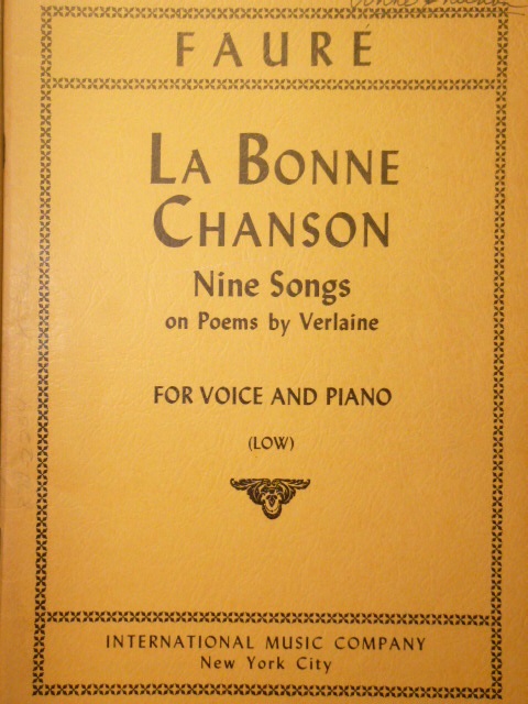 La Bonne Chanson (Nine songs on Poems by Verlaine