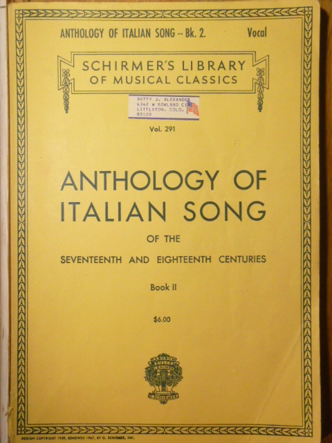 ALBUM: Anthology of Italian Song Vol. 2