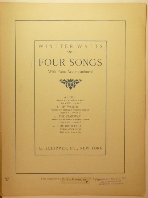 COLLECTION: Three Songs by Winter Watts