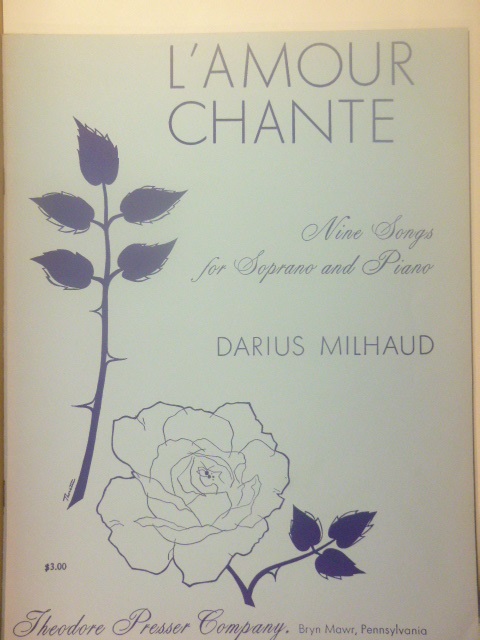 L'Amour Chante (Nine songs for Soprano and Piano)