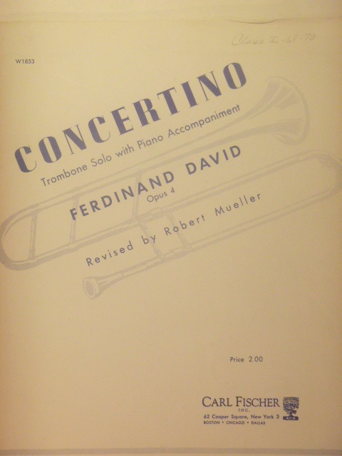 Concertino for Trombone Op. 4