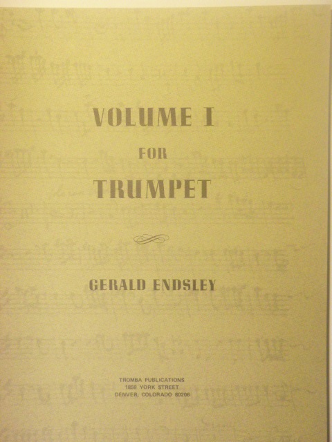 Volume I for Trumpet