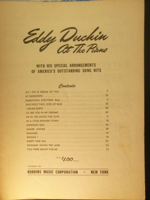 ALBUM: Eddy Duchin At The Piano