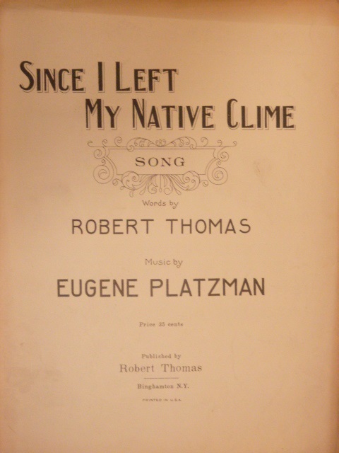 Since I Left My Native Clime