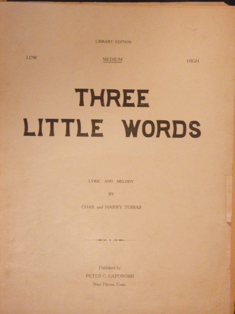 Three Little Words