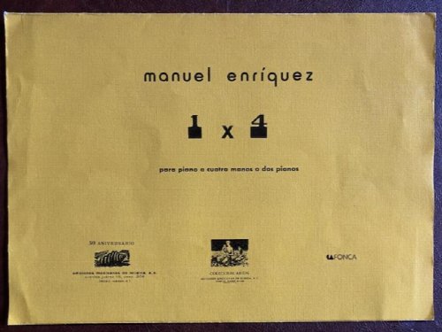 1 X 4 (for piano/four hands or two pianos)