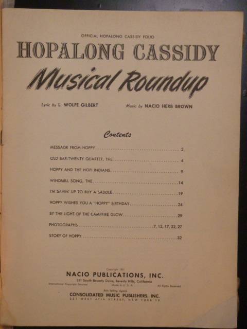 ALBUM: Hopalong Cassidy Musical Roundup