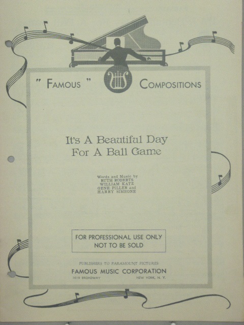 It's A Beautiful Day For A Ball Game