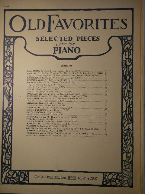 Gypsy Airs (Ziegunerweisen) Op. 20