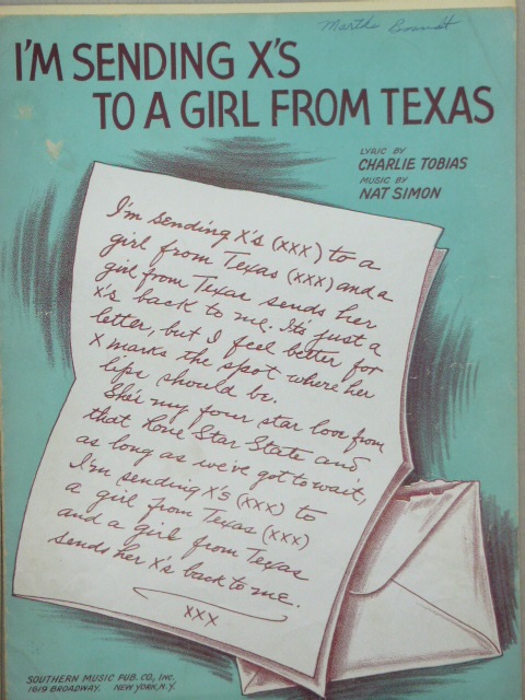 I'm Sending X's to a Girl from Texas