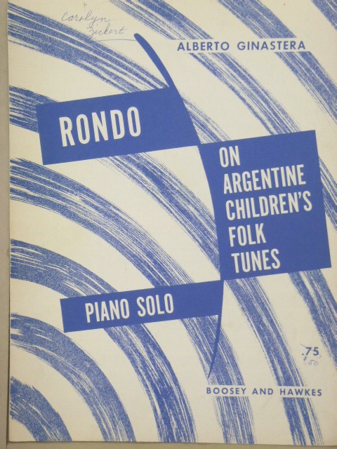 Rondo (on Argentine Children's Folk Tunes)