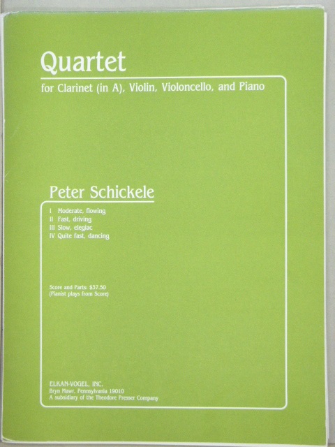 Quartet for Clarinet, Violin, Cello and Piano