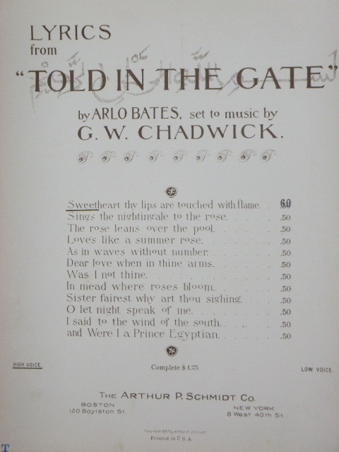 Sweetheart, Thy Lips are Touched with Flame