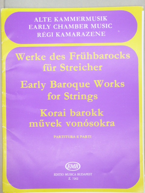 ALBUM: Early Baroque Works for Strings