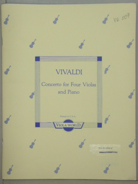 Concerto for Four Violas and Piano