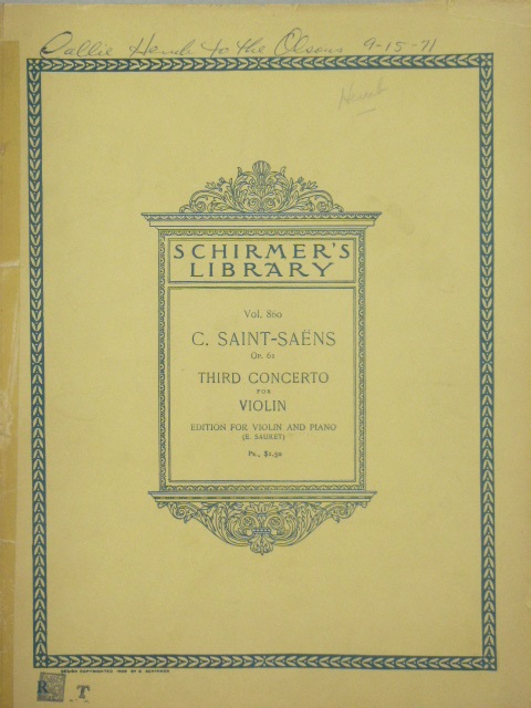 Third Concerto for Violin