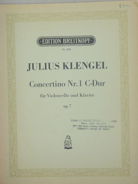Concertino No. 1 in C Major Op. 7
