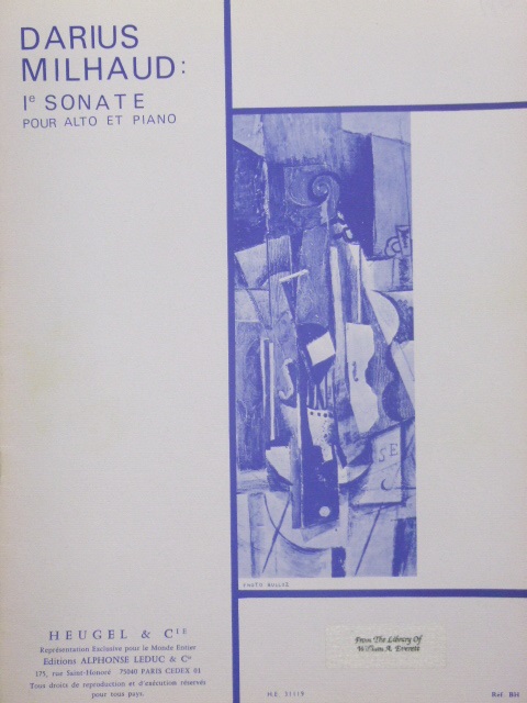 First Sonata for Viola and Piano
