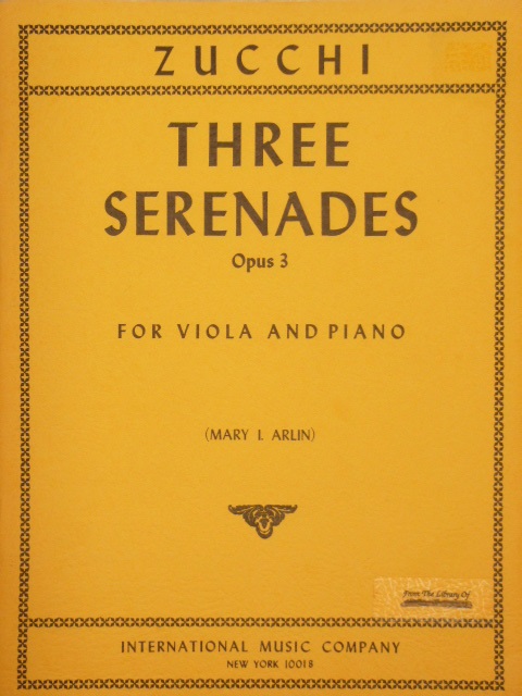 Three Serenades Op. 3
