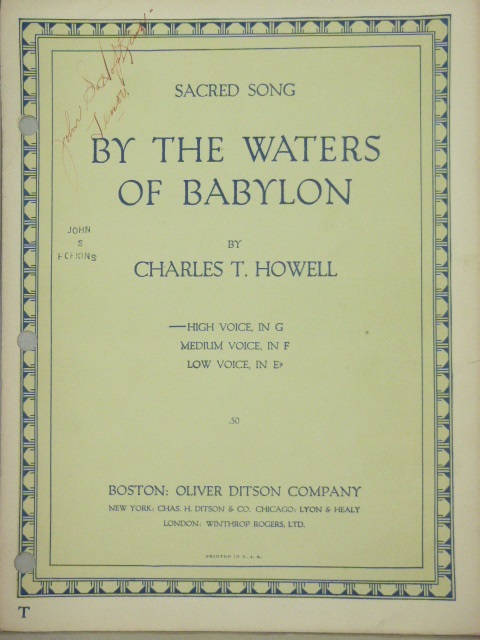 By the Waters of Babylon