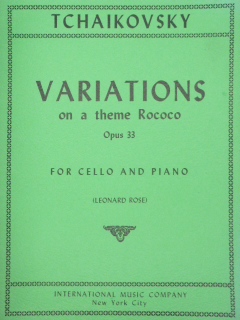 Variations On a Theme Rococo Op. 33