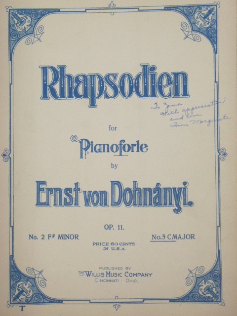 Rhapsody Op.11 No.3