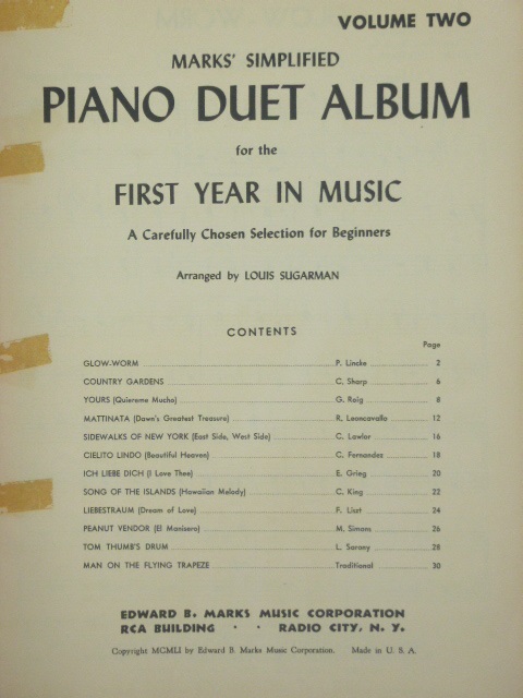 Mark's Piano Duet Album Vol. 2