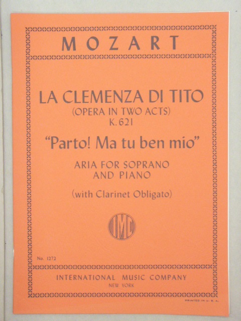 Parto! Ma tu ben mio