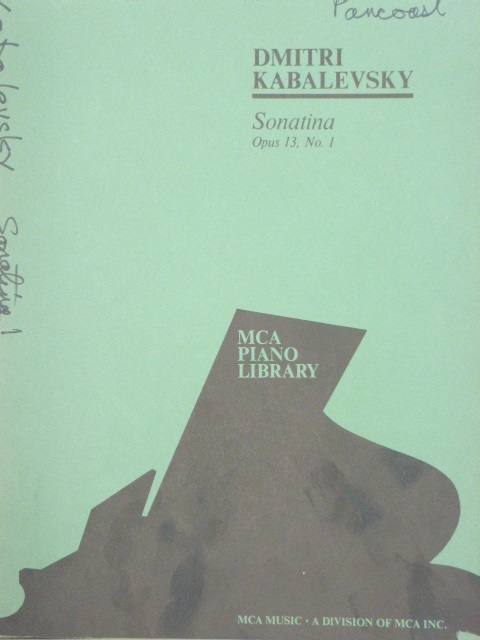 Sonatina Opus 13, No. 1