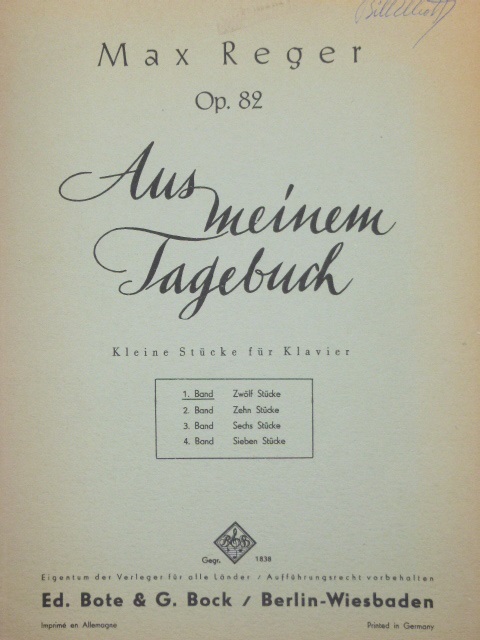 From My Diary Op. 82 Book 1