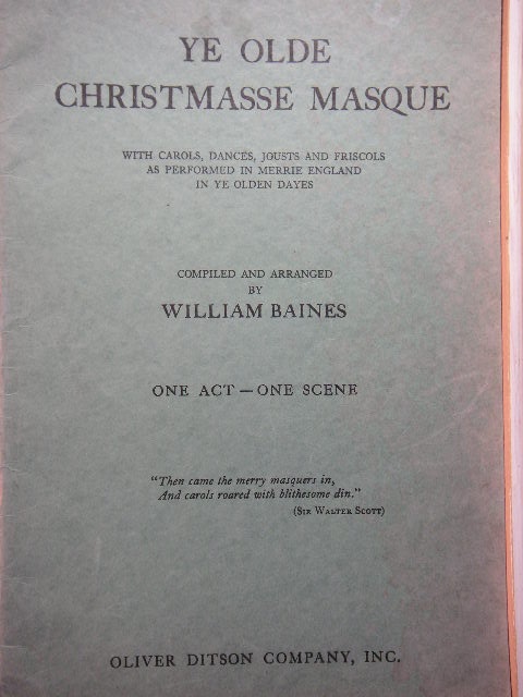 Ye Olde Christmasse Masque