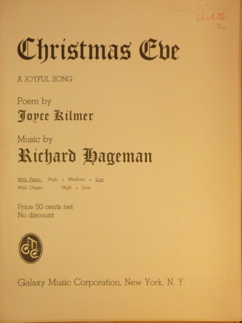Christmas Eve (A Joyful Song)
