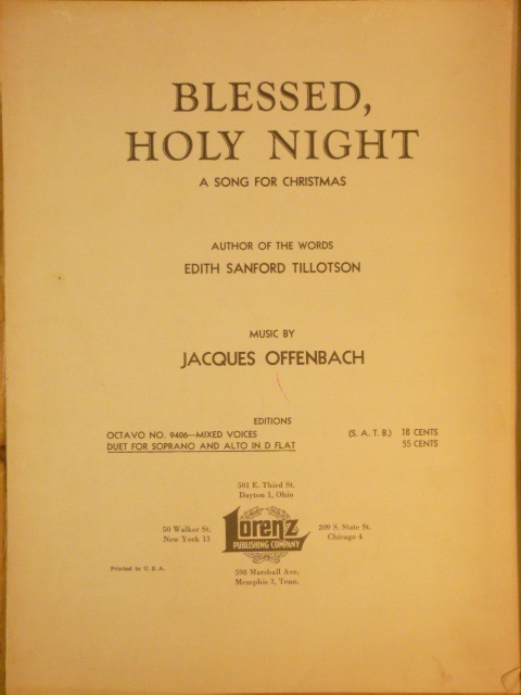Blessed, Holy Night