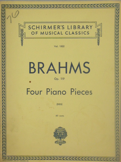 Four Piano Pieces Op. 119