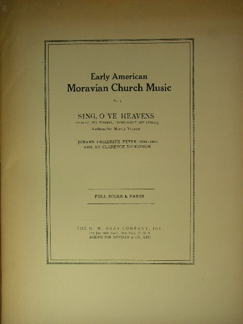 Sing, O Ye Heavens