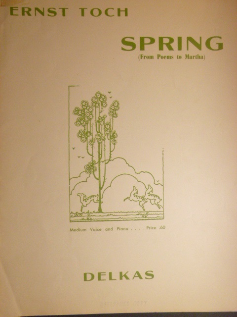 Spring (From Poems to Martha)