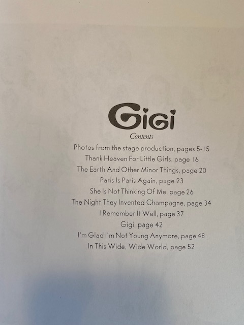 Vocal Selections: Gigi