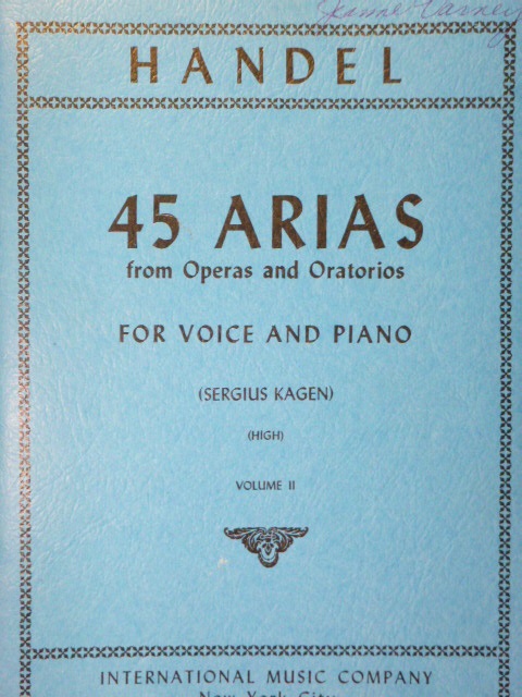 45 Arias from Operas and Oratorios Vol. 2 (High voice)