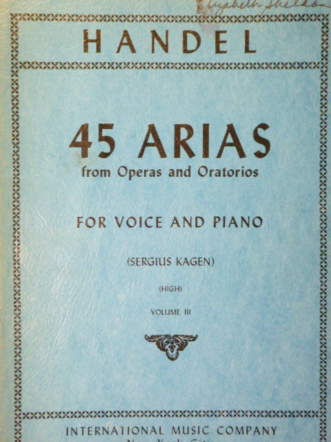 45 Arias from Operas and Oratorios Vol. 3 (High voice)