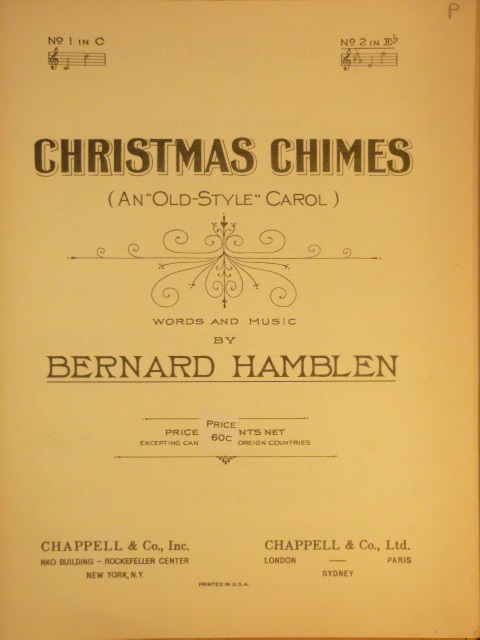 Christmas Chimes (An old-style Carol)