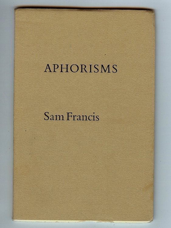 Image for APHORISMS ( signed ) APHORISMS ( signed )