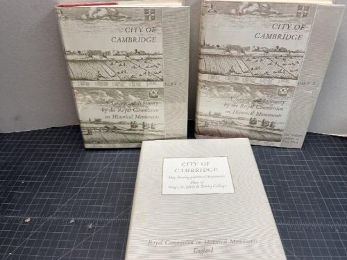 CITY OF CAMBRIDGE : A Survey and Invantory by the Royal Commission on Historical Monuments ( 2 vol. with map case )