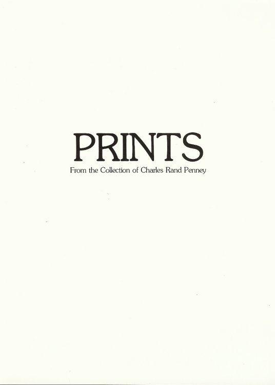 PRINTS : From The Collection of Charles Rand Penney