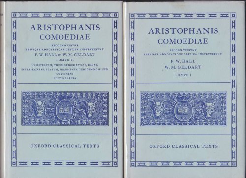 ARISTOPHANIS COMOEDIAE: RECOGNOVERVNT BREVIQVE ADNOTATIONE CRITICA INSTRVXERVNT. (TOMVS I, TOMVS II)