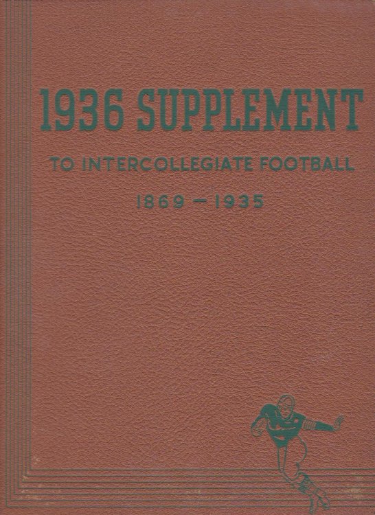 Image for 1936 SUPPLEMENT TO INTERCOLLEGIATE FOOTBALL 1869-1935 1936 SUPPLEMENT TO INTERCOLLEGIATE FOOTBALL 1869-1935