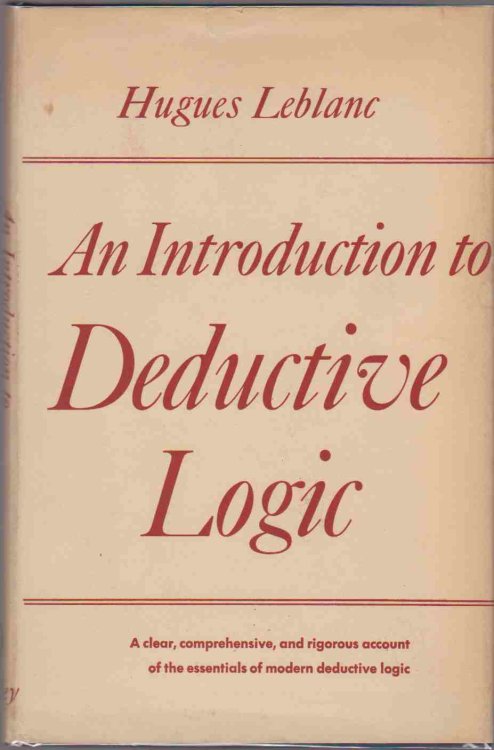 AN INTRODUCTION TO DEDUCTIVE LOGIC