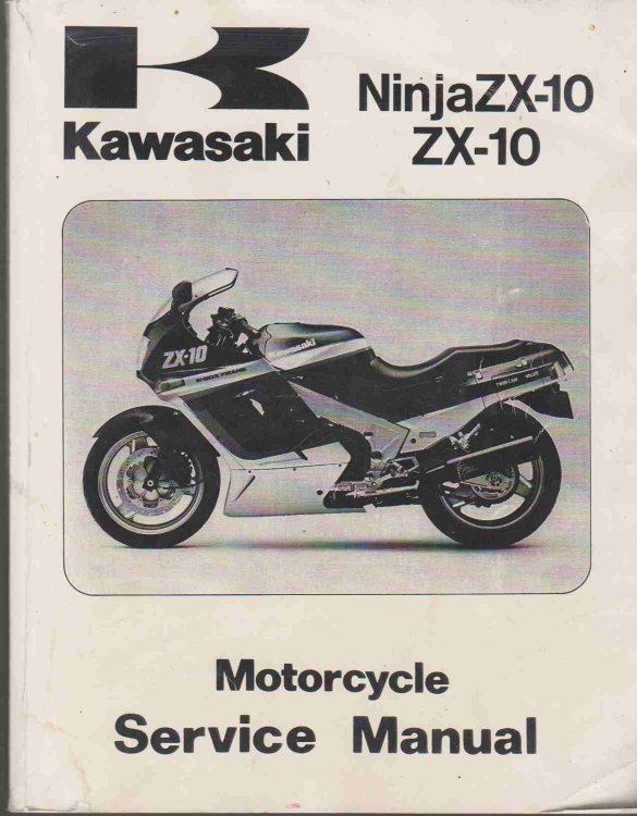 KAWASAKI NINJA ZX-10 MOTORCYLE SERVICE MANUAL
