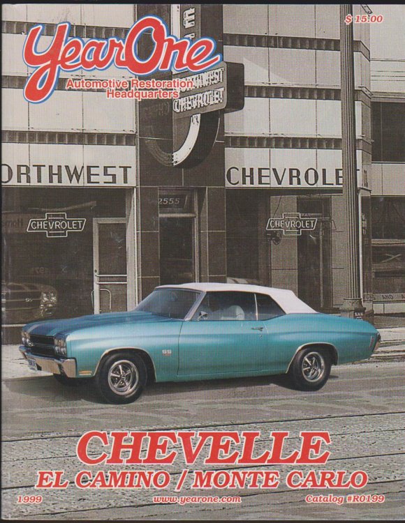 Image for CHEVELLE EL CAMINO / MONTE CARLO CATALOG #R0199 (1999) CHEVELLE EL CAMINO / MONTE CARLO CATALOG #R0199 (1999)